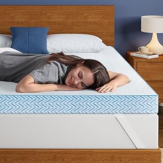 Firm Mattress Topper Queen Size - 3 Inch High Density Memory Foam Bed Toppers for Back Pain Relief and Motion Isolation - Removable Washable Cover, CertiPUR-US Certified