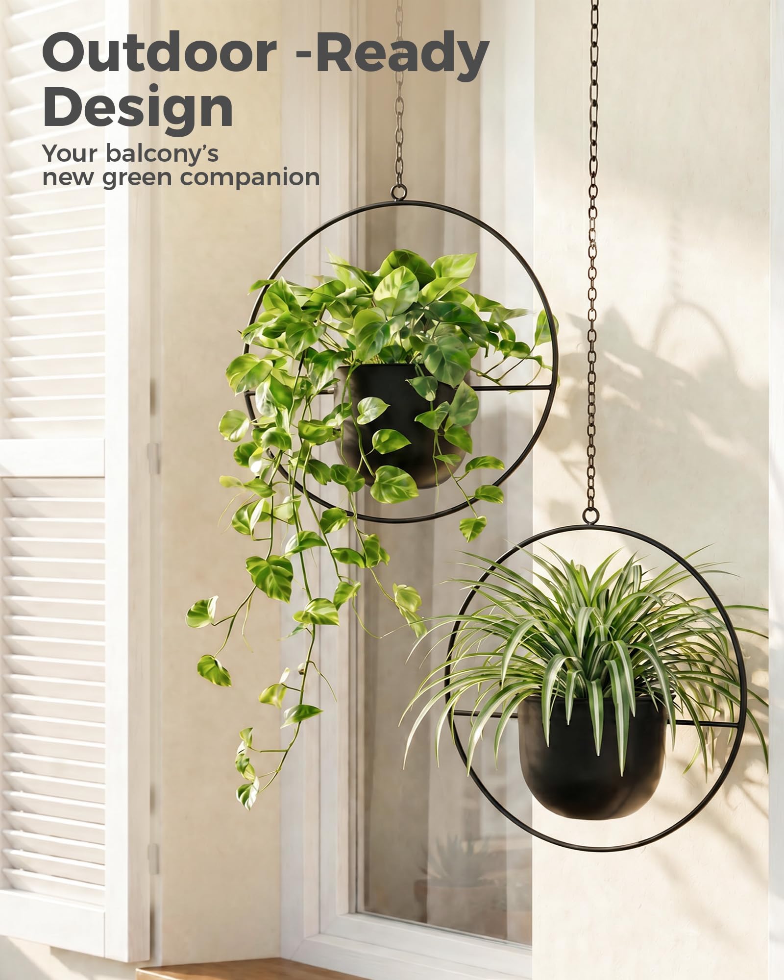 Bamworld Makramee Blumenampel Hängend 02 | Innen & Außen, Balkondeko, Boho-Stil, Hängeampel, Aesthetic Room Decor