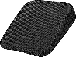 HARFINGTON Almofada de assento 10 cm de espessura confortável de espuma viscoelástica para cadeira de escritório com fundo antiderrapante para motorista de assento de carro, preta