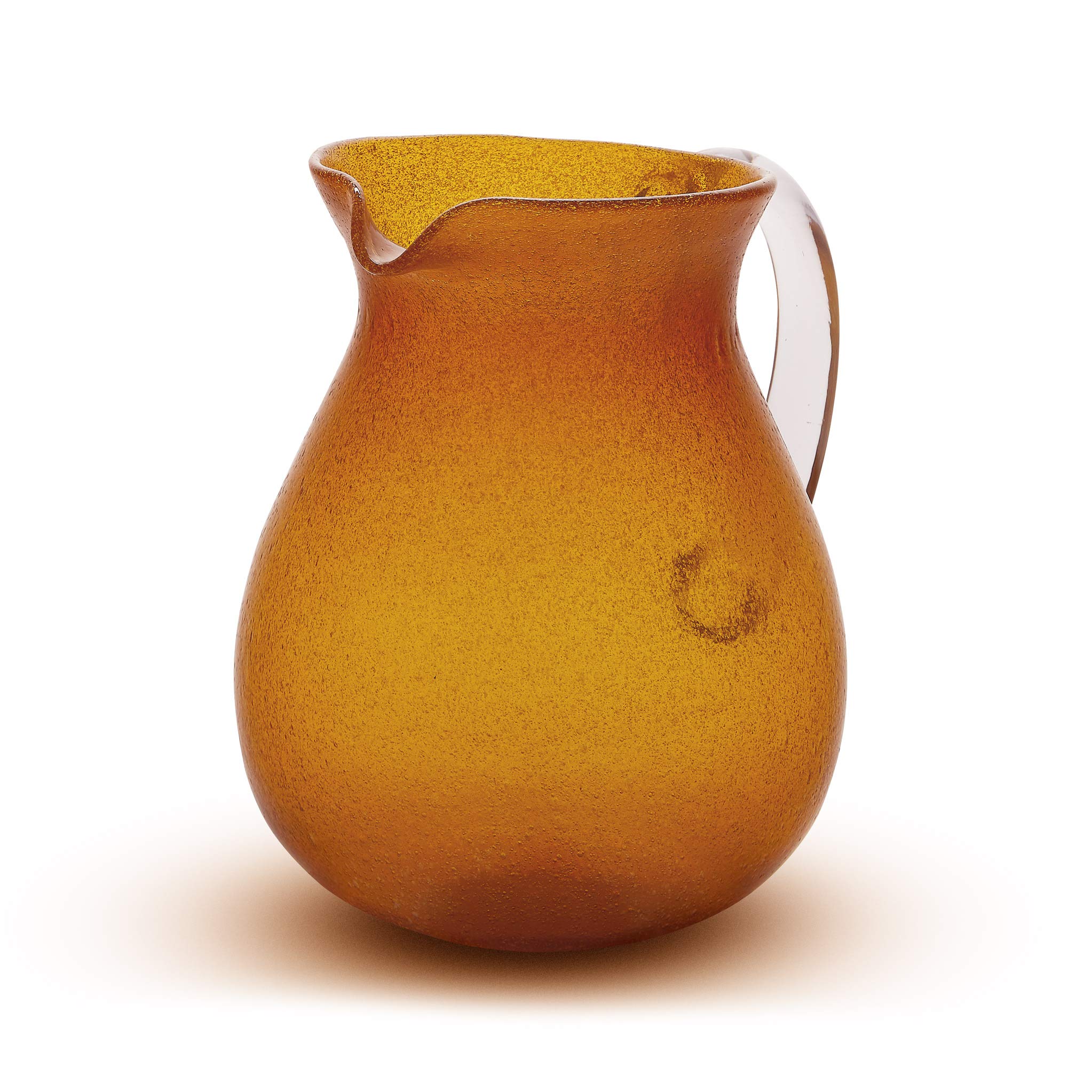 Caraffa in vetro con manico Memento Originale Ambra
