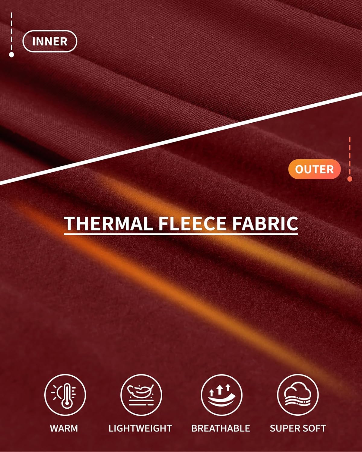 MANGOPOP Women's Mock Turtleneck Long Sleeve Shirt Fall Outfits Fashion Thermal Undershirt Basic Tops Fleece Lined Tee 2025 - Image 5