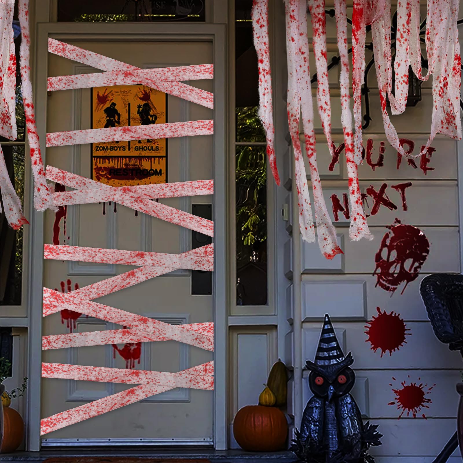 10m Bandage Sanglant Halloween - Décoration Horreur Réaliste Pour Maison Hantée Et Fêtes