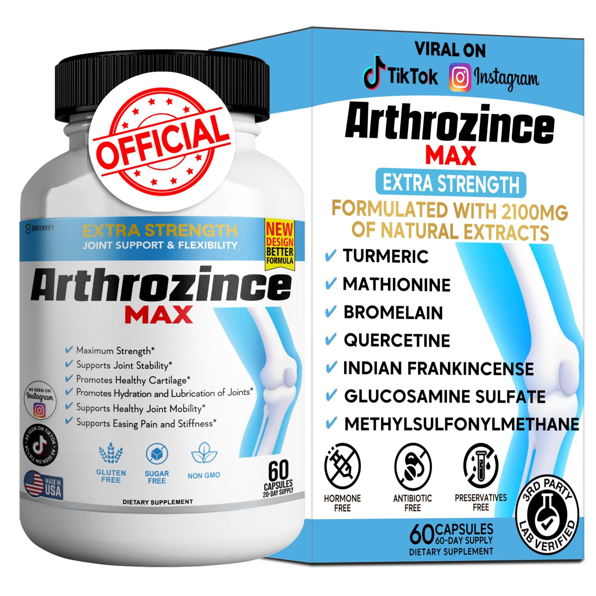 Arthrozince Max - Advanced Daily Formula (Pack of 1)