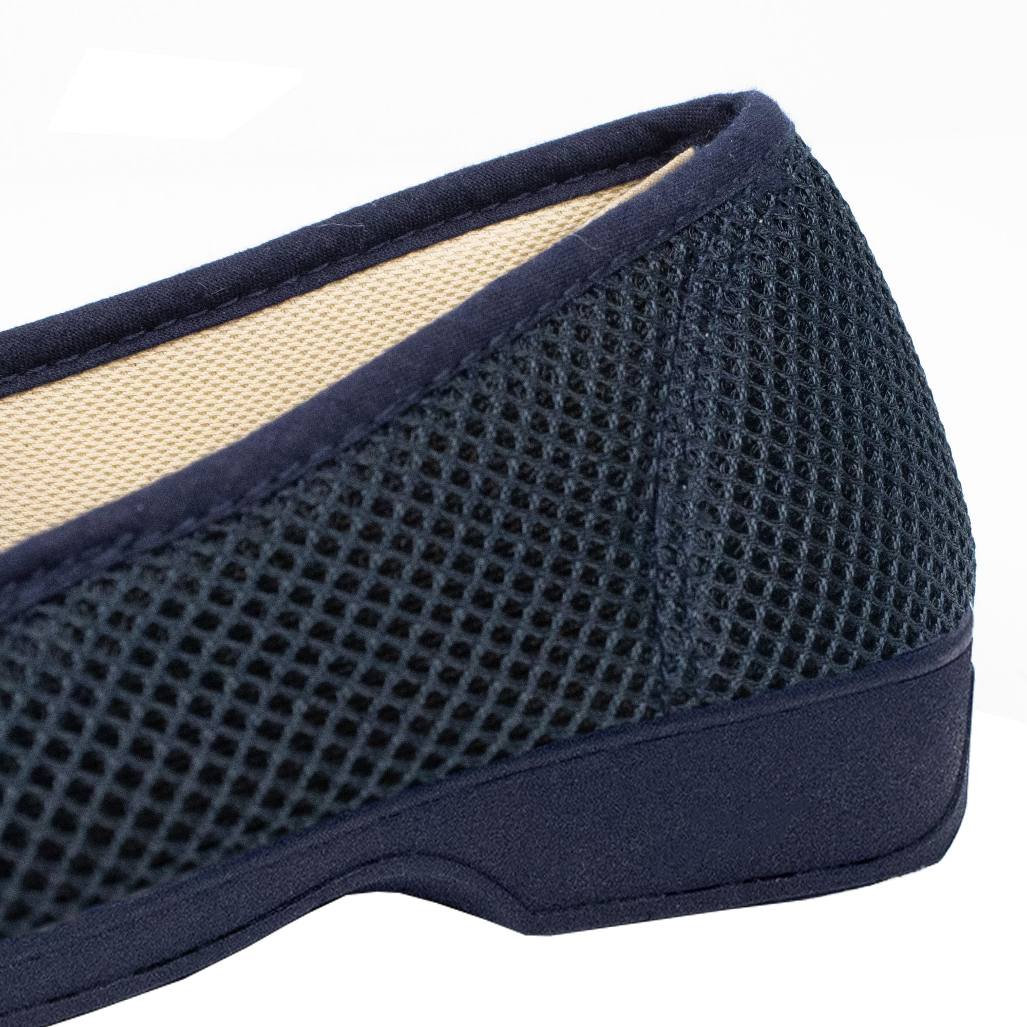 Zapatillas de Casa Hombre Verano Cómodas Respirables, Zapatos Rejilla Punta Cerrada, Suela Caucho Talla 39-46 Hecho en ESPAÑA