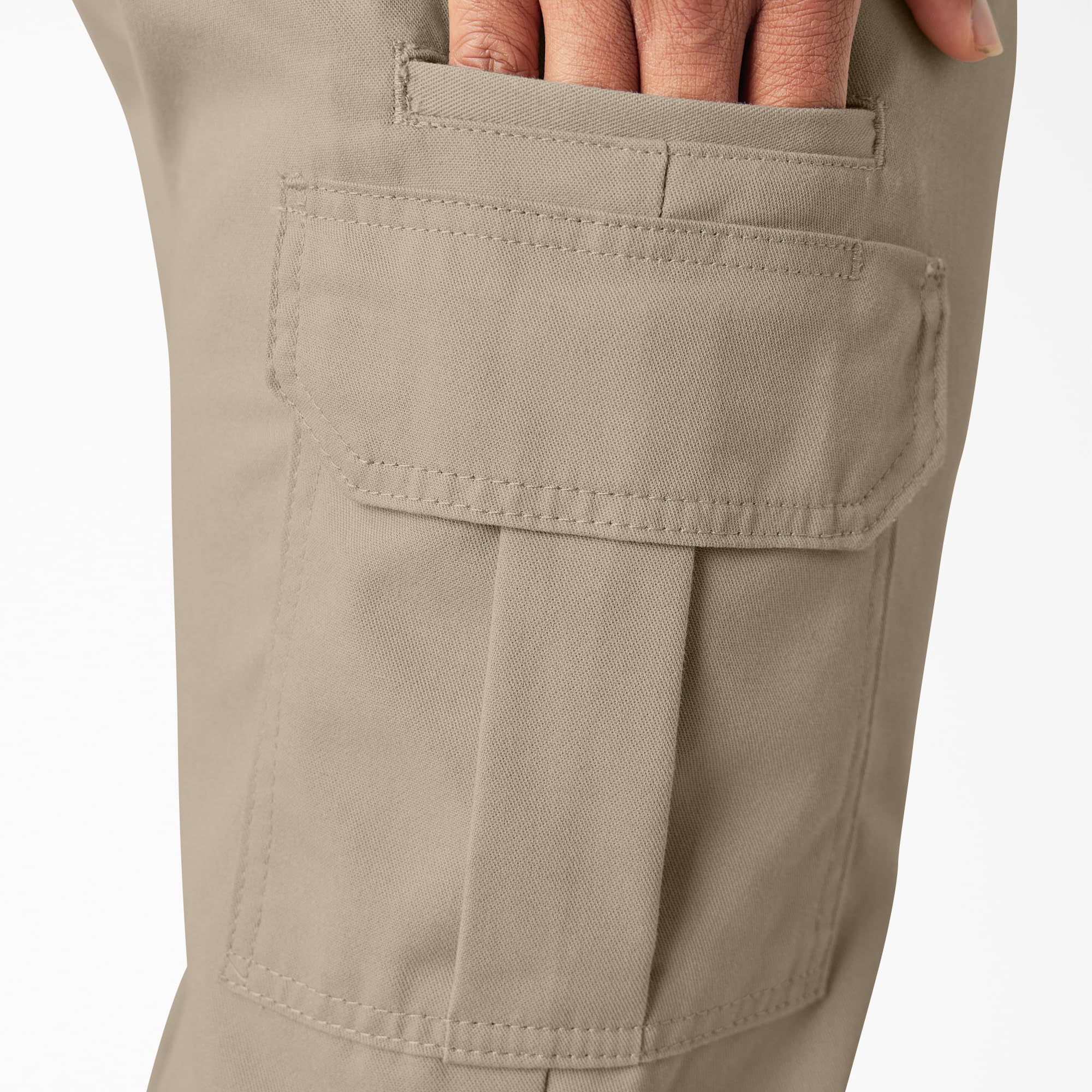 Dickies Męskie spodnie cargo z twillu ze stretchem, krój regularny, duże