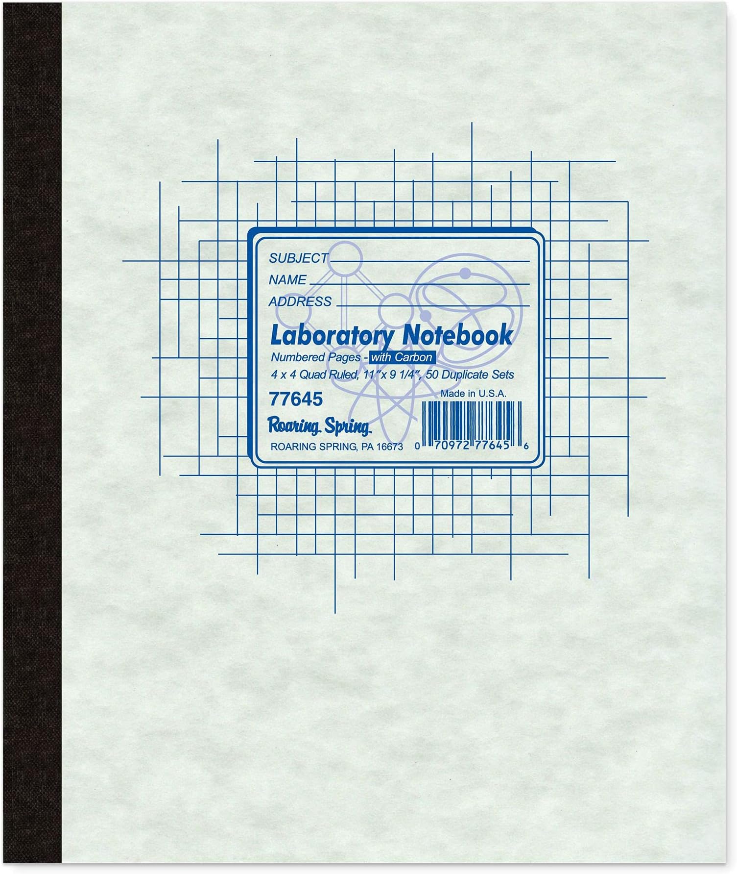ROARING SPRINGLab Notebook, 11" x 9 1/4", 50 Sets, w/Carbon