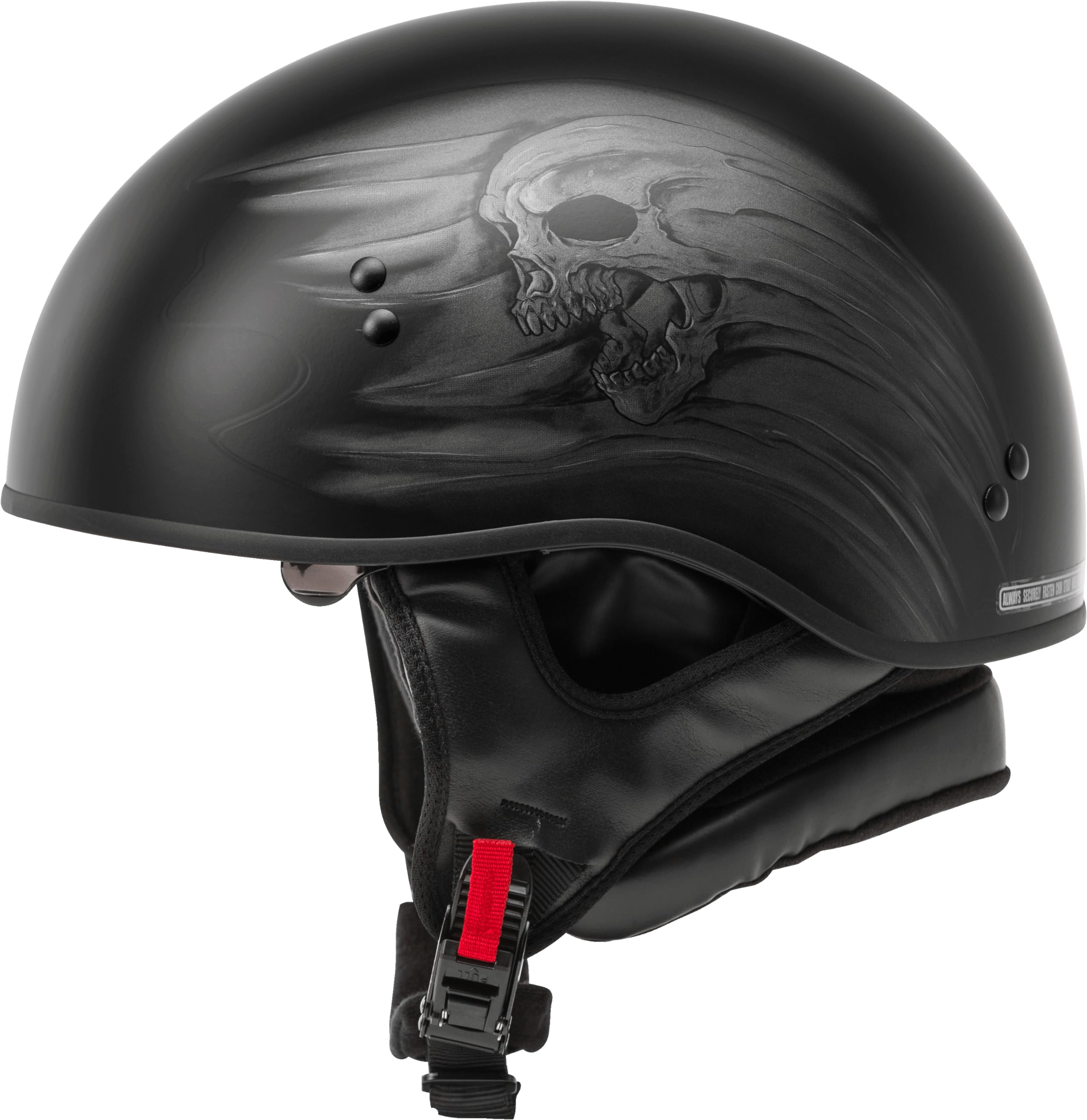 GMAX HH-65 Naked DOT Approved Half Helmet for Motorcycle, Moped, Scooter and More : Automotive