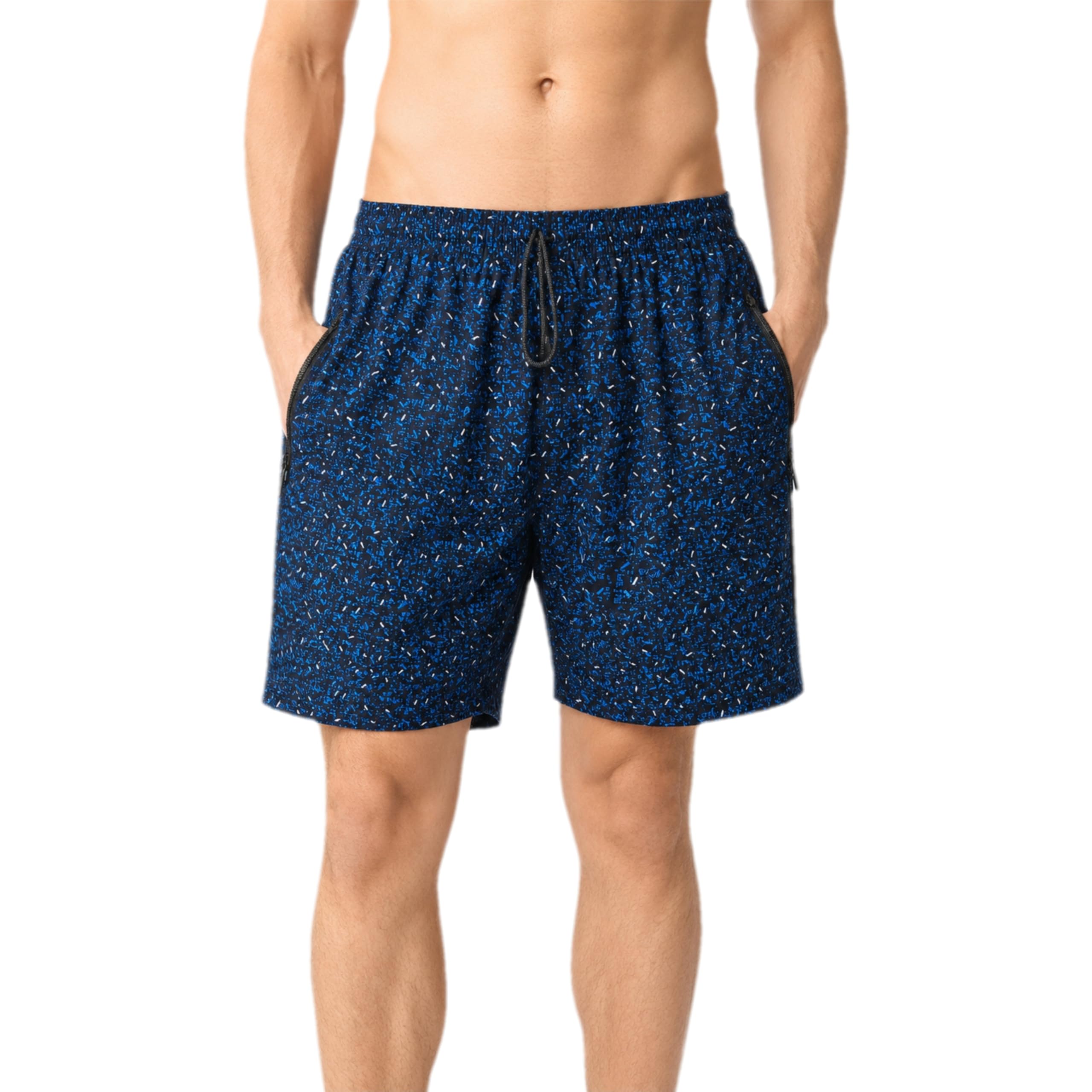 Men's Pure Cotton Shorts with 2 Side Zipper Pockets & 1 Back Pocket | Regular Fit Casual Shorts for Men with Fly Zipper & Drawstring |Summer Wear Half Pants-image-38