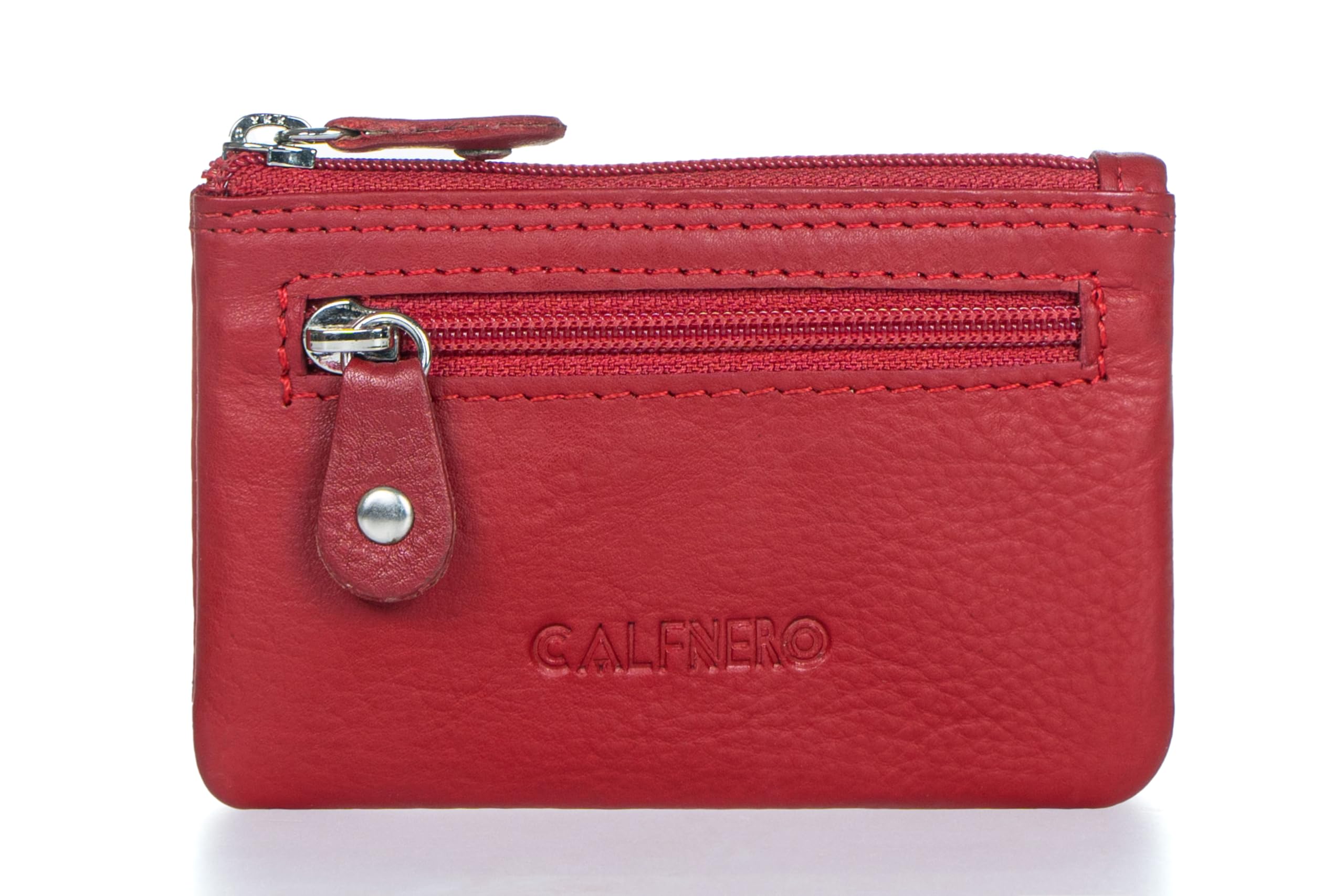Red Leather Unisex Purse (1589)