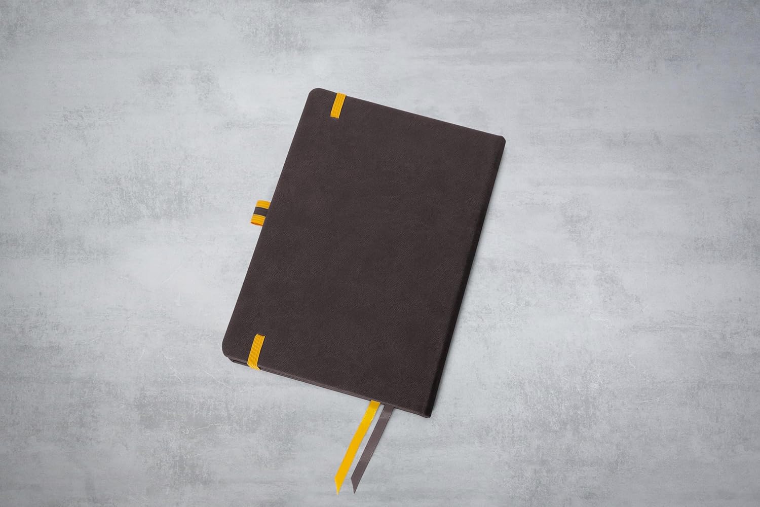 SIGEL L2607 Weekly Planner 2026 A5, Hardcover, Dark Grey/Yellow, German Calendar, 176 Pages, FSC Certified, Calendar Book Diary Linescape