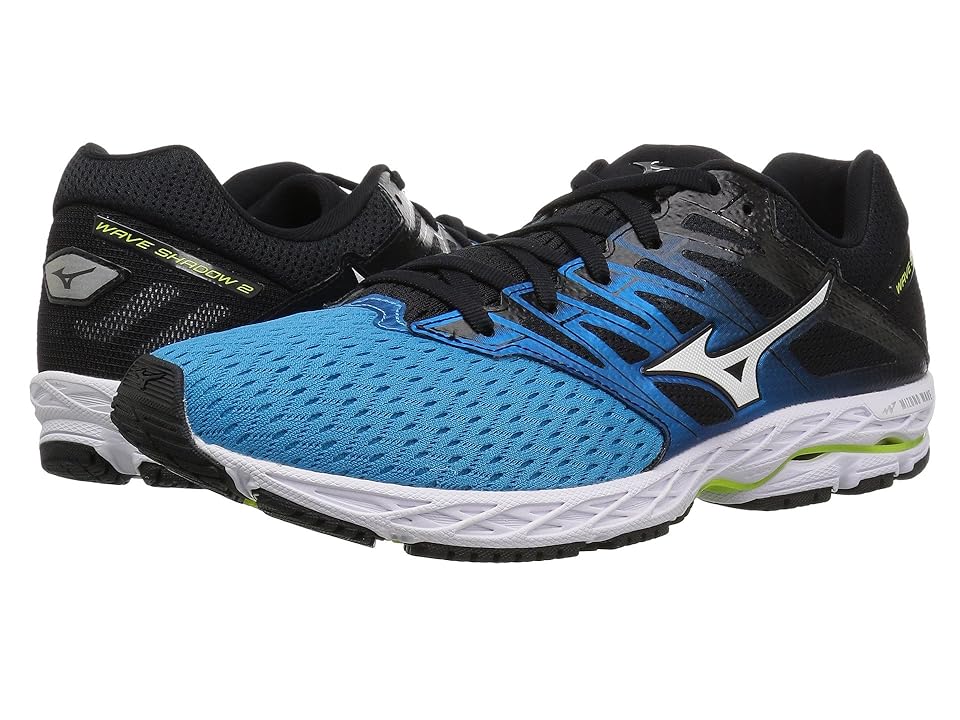 

Mizuno Wave Shadow 2 (Peacock Blue/Teaberry) Men's Running Shoes, Black