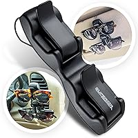 Vista 2 de Superior Essentials Sunglass Holder for Car Visor - Eyeglass Car Mount with Double-Ends Sunglasses Holder Organizer, Universal Car Sunglass Holder
