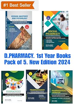 D.PHARMA 1st Year Books Pack of 5 Subjects