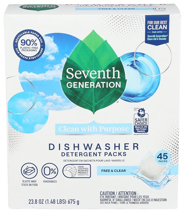 Seventh Generation Dishwasher Detergent Packs Free