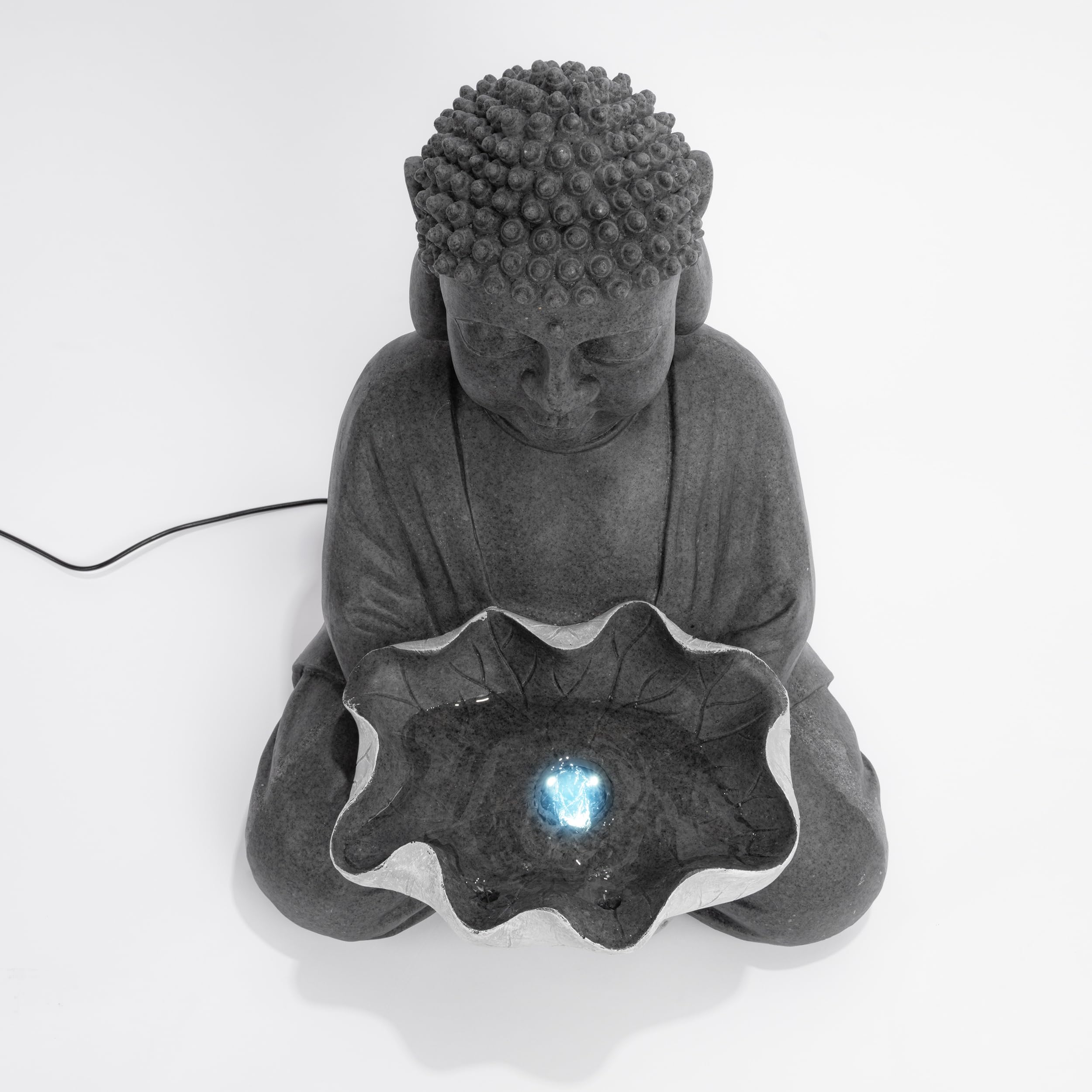 esotec Solar Gartenbrunnen Wasserspiel Buddha außen Akku & LED 101331
