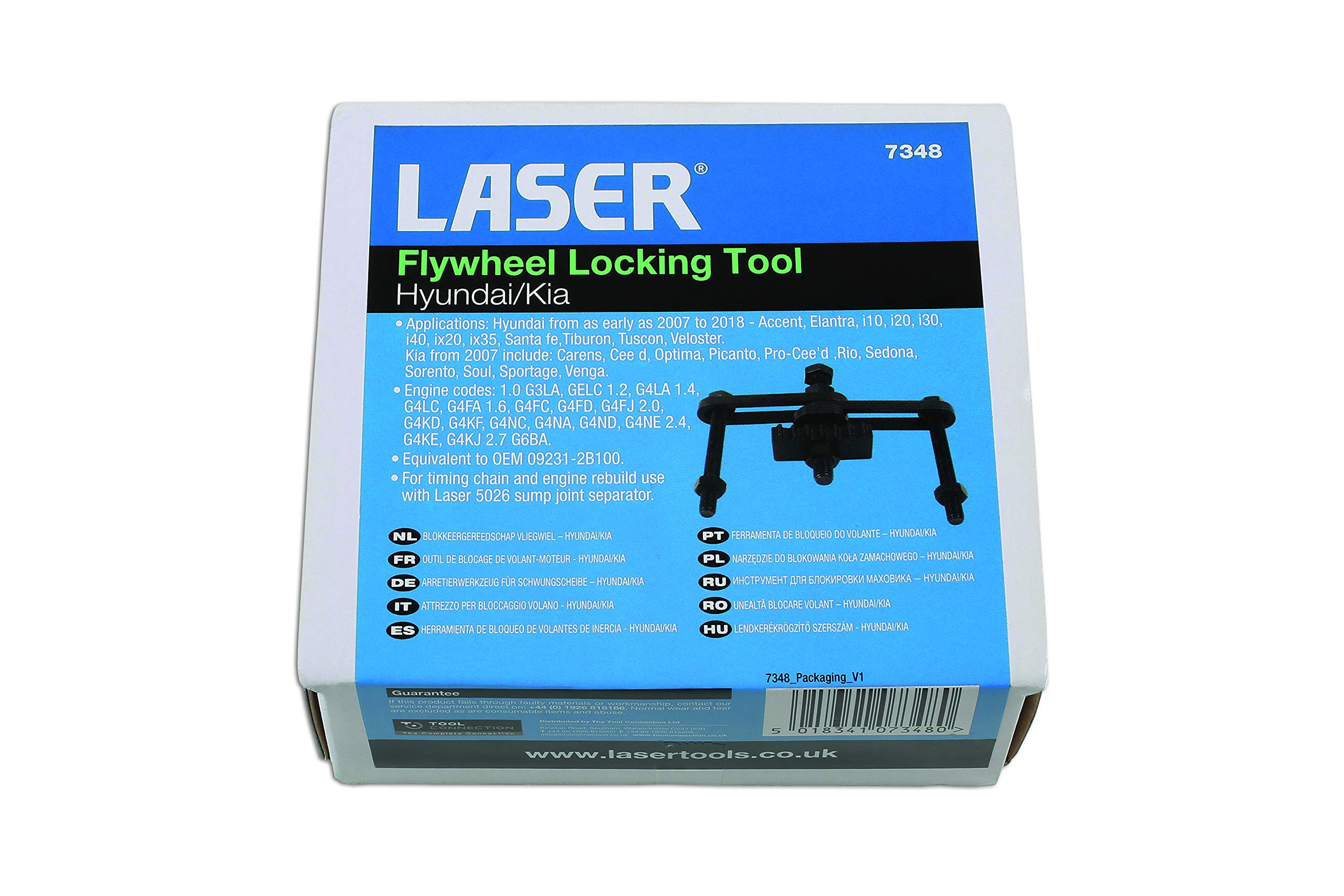 Laser 7348 Flywheel Locking Tool - for Hyundai, Kia
