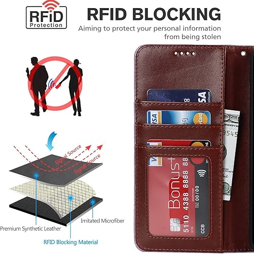 Miniatura 2 de Havaya Funda tipo cartera para Moto g Stylus 5G con tarjetero para Motorola g Stylus 5G, funda con tapa para teléfono celular con ranuras para