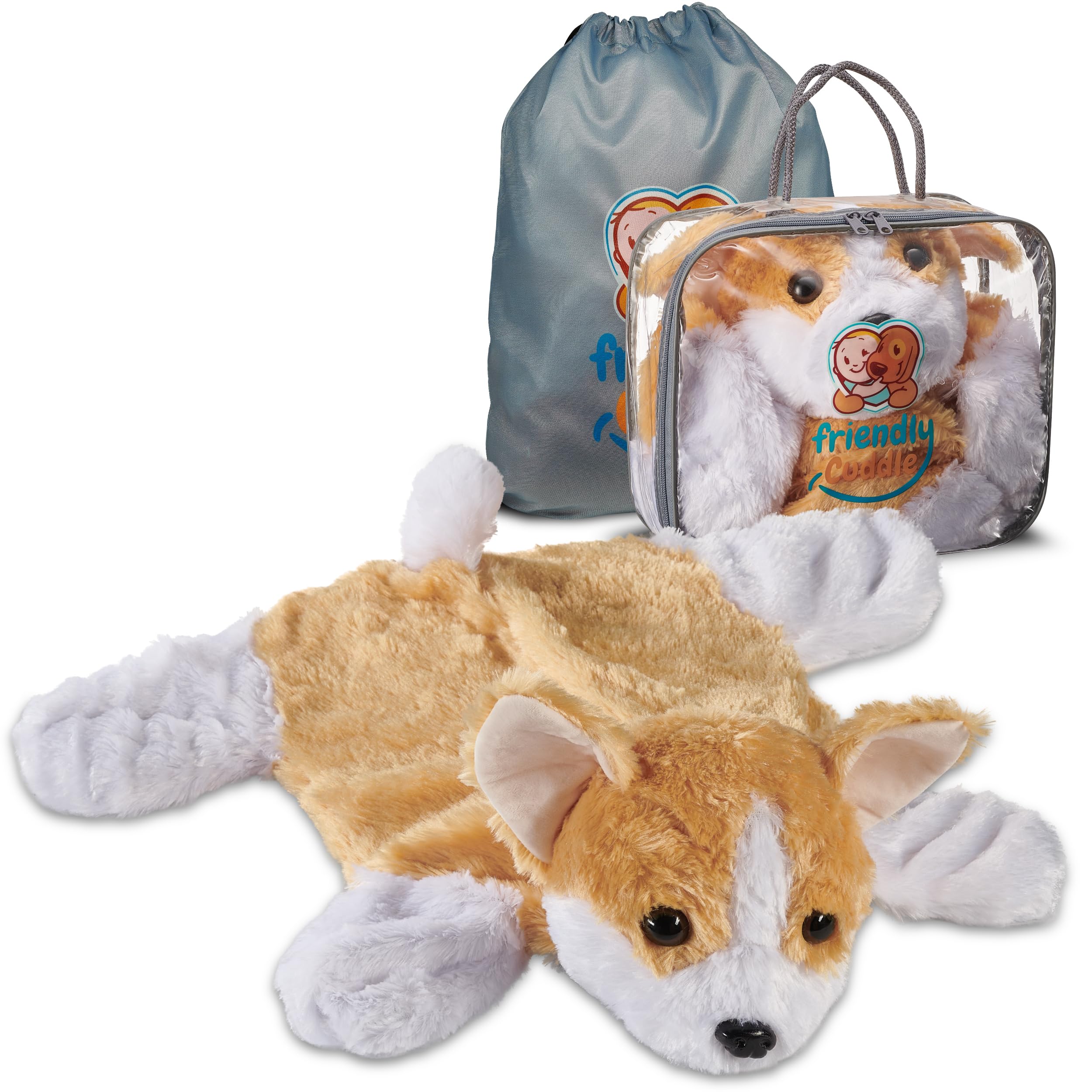 Weighted Lap Blanket for Kids & Adults – Ruby Kids Weighted Blanket – ASD, Sensory Processing Weighted Stuffed Animals Dog Toy – Microwavable Weighted Lap Pad for Kids, 5 Lbs. by Friendly Cuddle