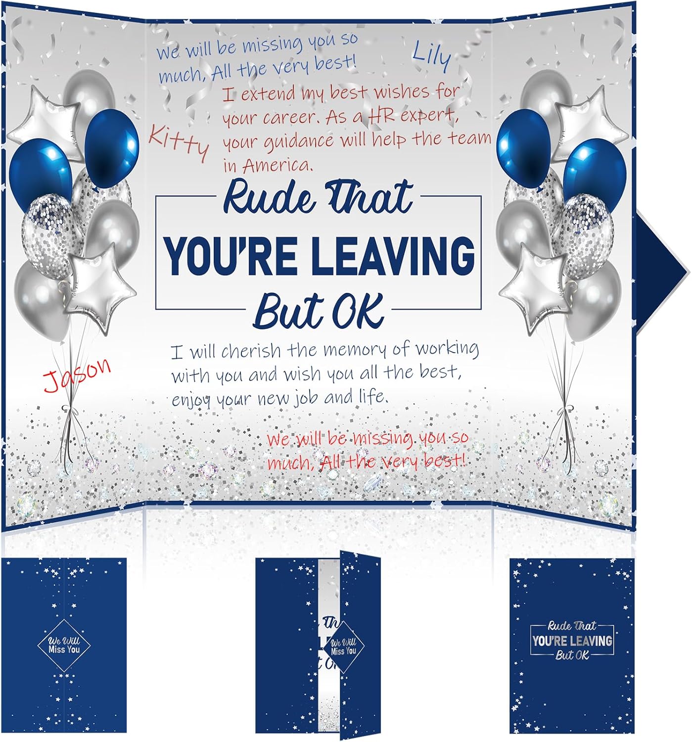 Amazon.com: Rude That You're Leaving But Ok Guest Book for Farewell ...