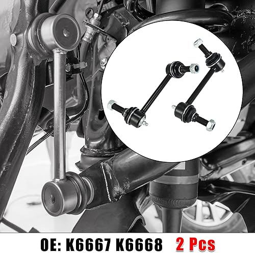 Miniatura 2 de X AUTOHAUX 2 unids barra estabilizadora de suspensión trasera enlace de barra estabilizadora K6667 K6668 15071424 para Chevrolet Trailblazer