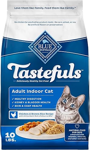 Vista 34 de Blue Buffalo Tastefuls Indoor Natural - Alimento seco para gatos adultos, bolsa de pollo de 7 libras