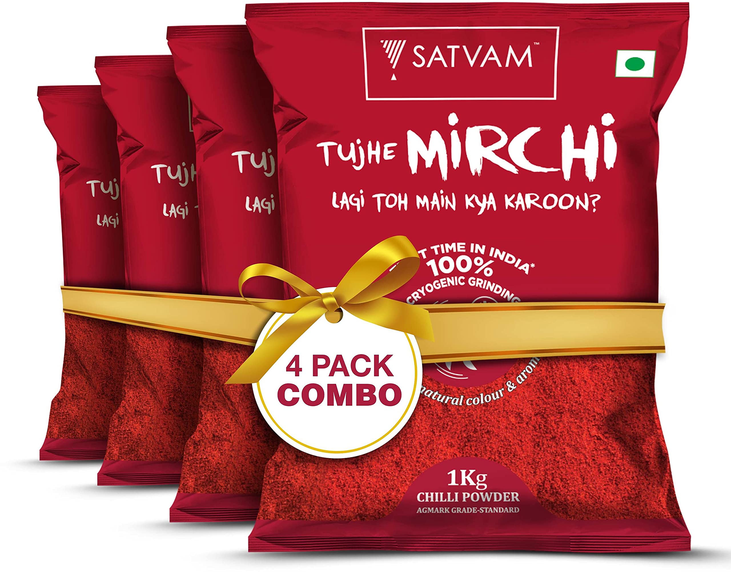 Satvam Red Chilli Powder, 4 Kg, Lal Mirch Powder, Authentic Indian Chilly Powder Masala, Mirch Powder, Hot and Spicy, Perfect for Cooking (B09B3R6NQ4) Amazon Price History, Amazon Price Tracker