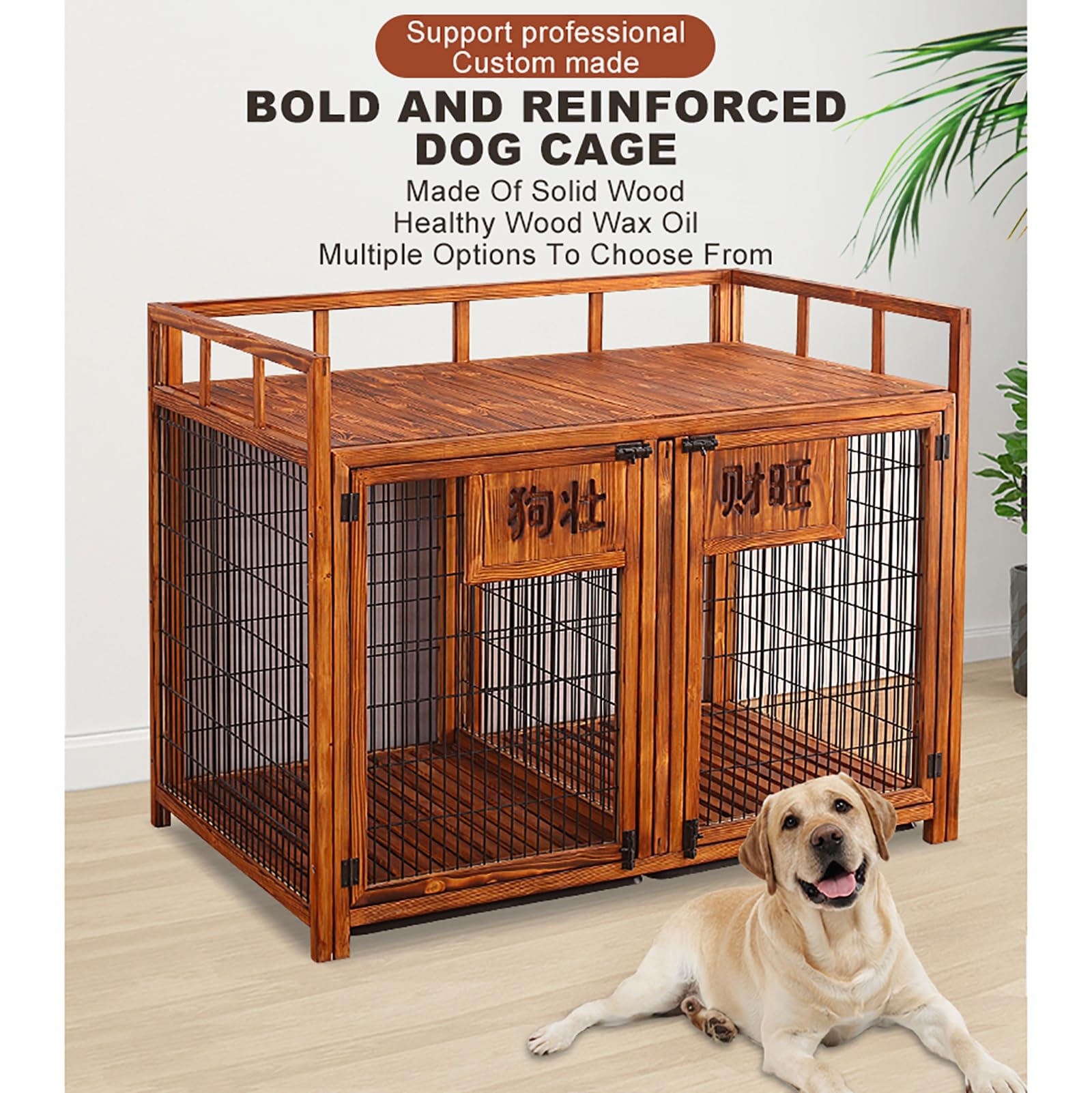 Heavy Duty Custom Built Dog Kennels Furniture Dog Crate Large