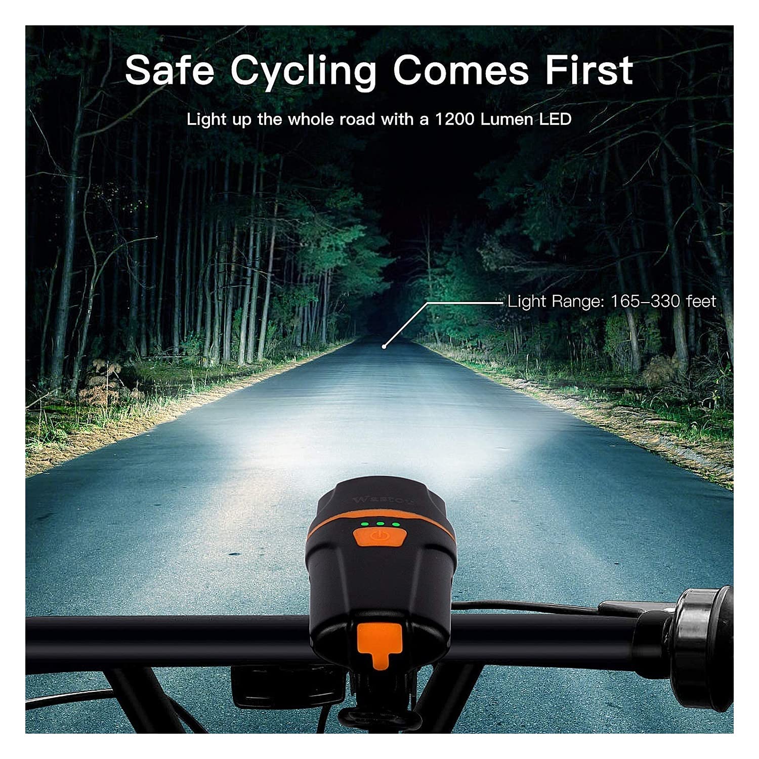 Luce Anteriore A LED Per Bicicletta, Torcia Ricaricabile Tramite USB Accessori Per Bici~p142381643