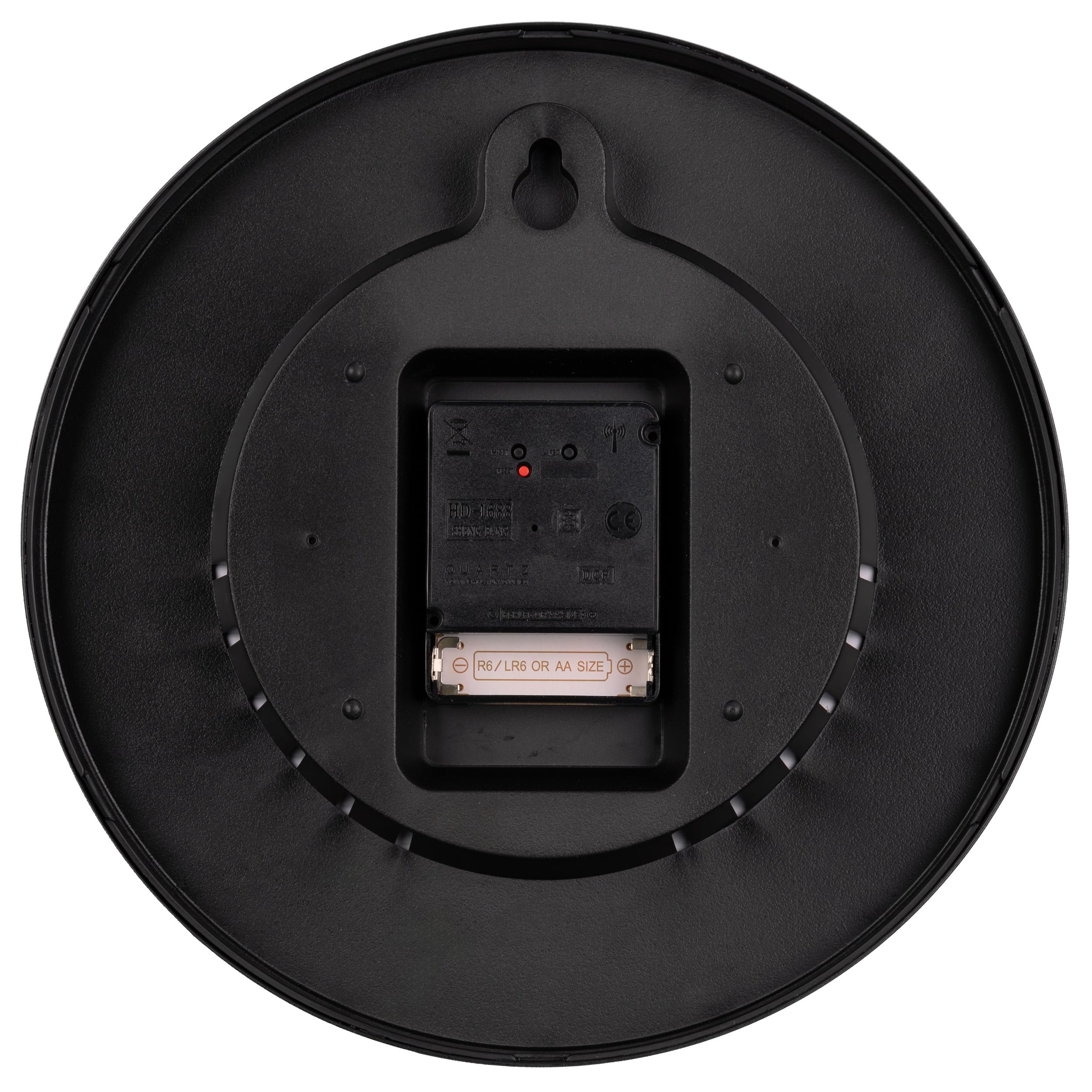 Kienzle Funkwanduhr 25 cm mit DCF-Signal, geräuschlos, Stahlrahmen, batteriebetrieben