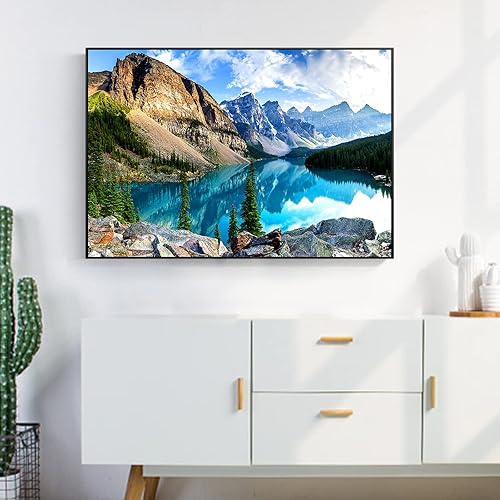 Miniatura 4 de Yundu Rompecabezas de 1000 piezas para adultos, rompecabezas de lago Moraine