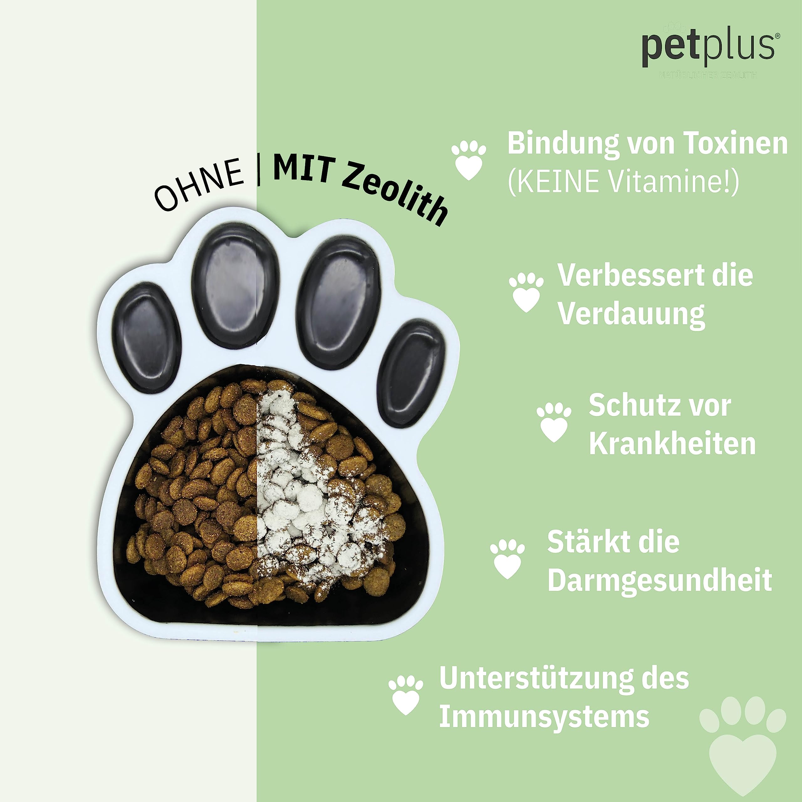 Klinoptilolith Pulver für Katze 250g für Darmreinigung, Premium, Keine Konservierungsstoffe, allergenfrei, Zeolith Pulver zur Entgiftung, Darmflora aufbauen