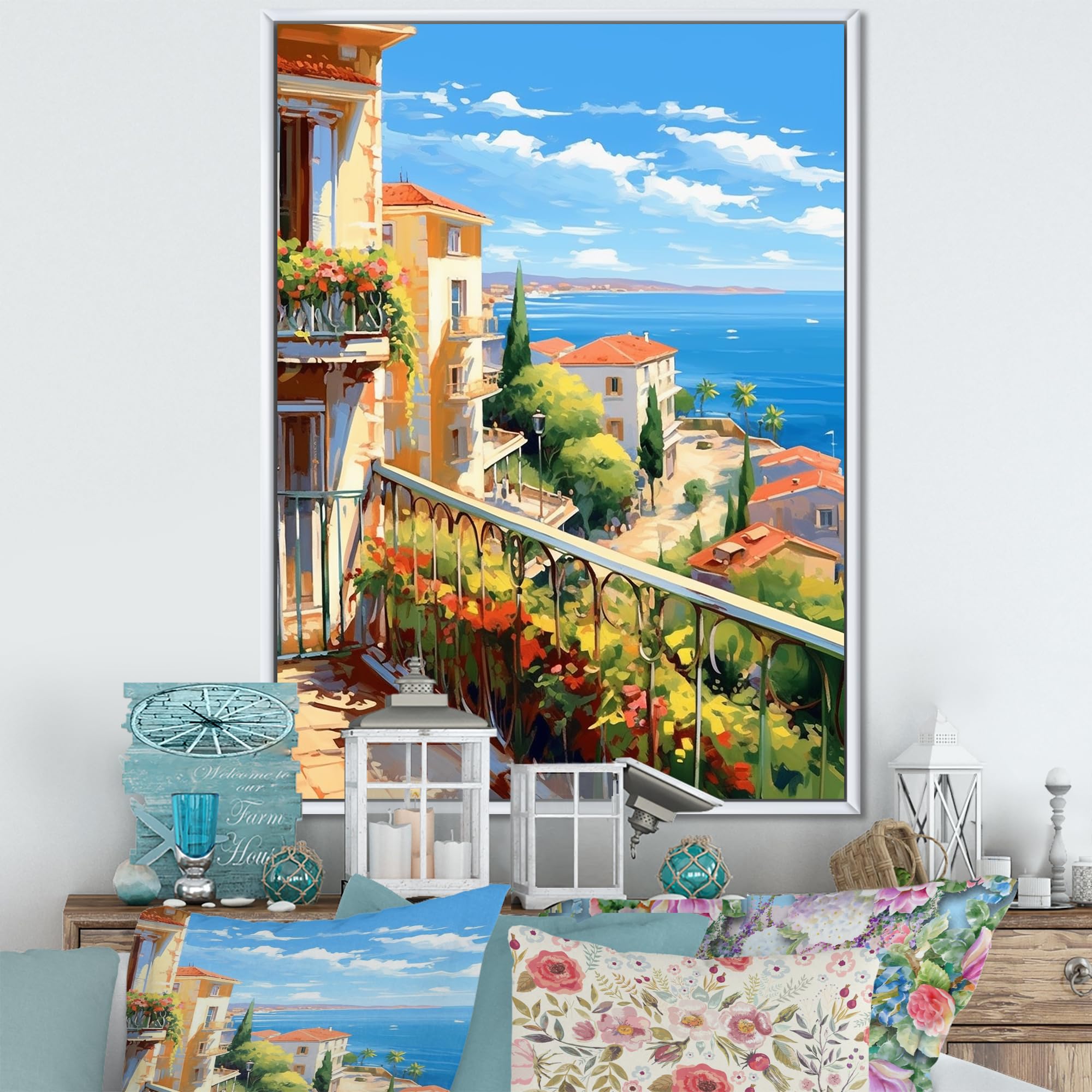 Amazon.com: DesignQ Italy Wall Art, Scenic Views Of Italy, ITALY