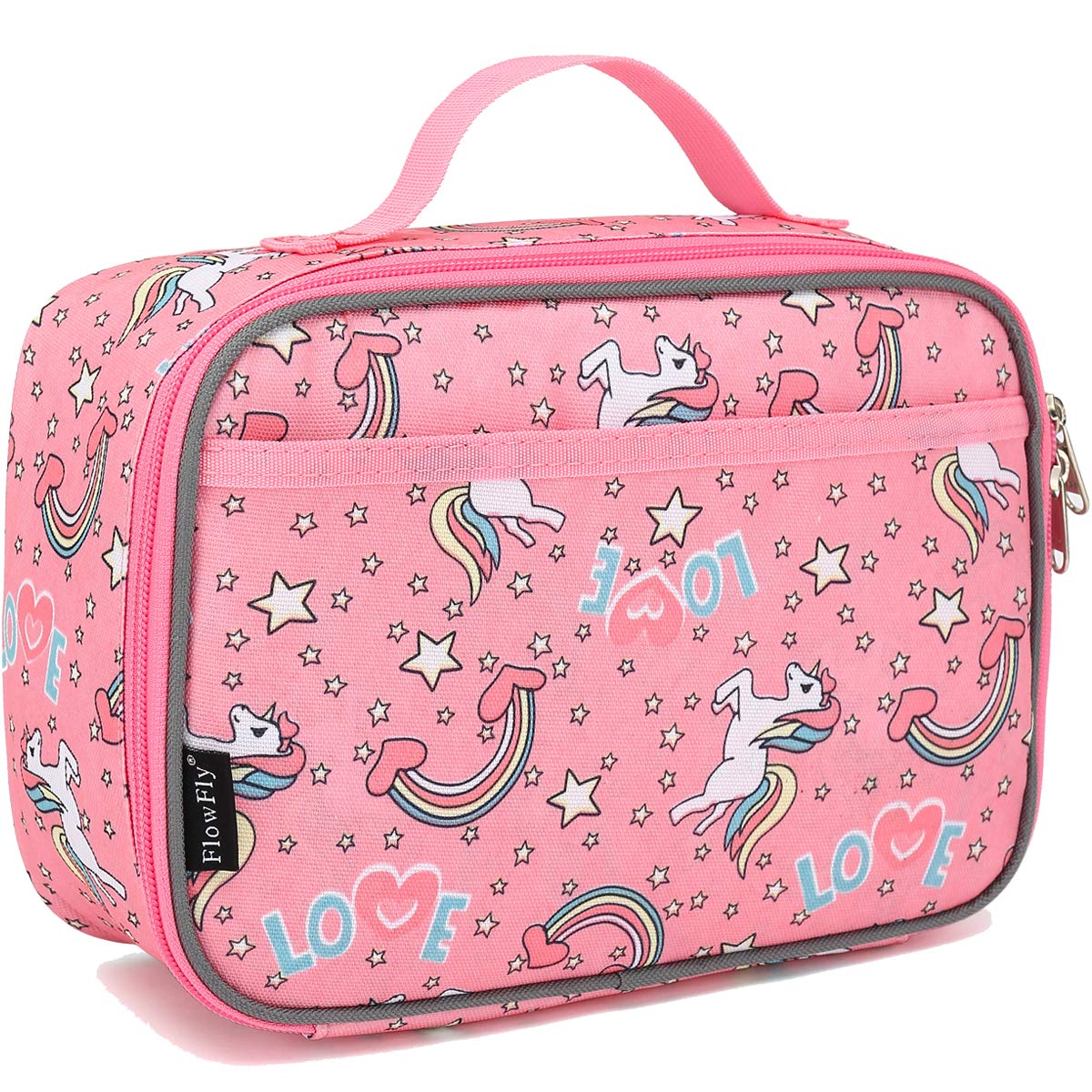 Sponsored Ad - Kids Lunch box Insulated Soft Bag Mini Cooler Back to School Thermal Meal Tote Kit for Girls, Boys, Unicorn