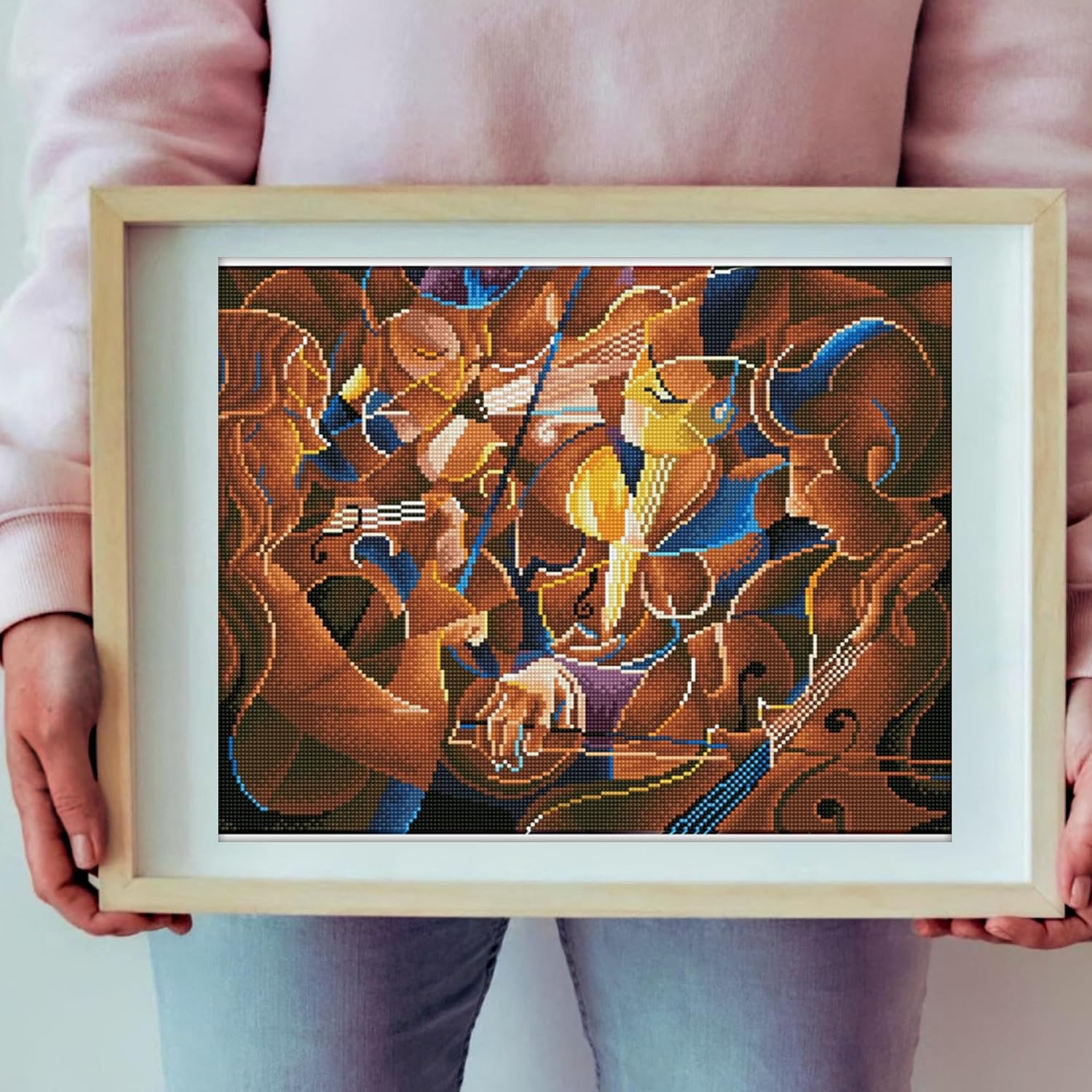 DIAMOND DOTZ Musical Jam Symphony Diamond Painting Kits for Adults - Diamond Art Kits a Relaxing Creative Craft Kit with Dotz Gems 22"x16"