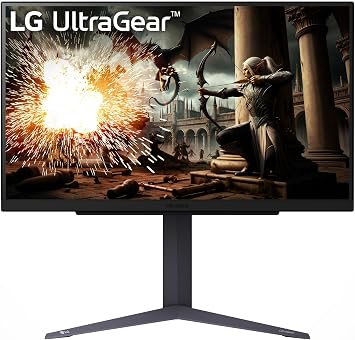 LG Ultragear™ 27GS75Q-B.AEU Gaming PC Monitor 68.5 cm IPS Panel QHD Resolution (2560 x 1440) 1 ms 180Hz (200Hz O/C) sRGB99% (CIE1931) AMD FreeSync Compatible with NVIDIA G-Sync