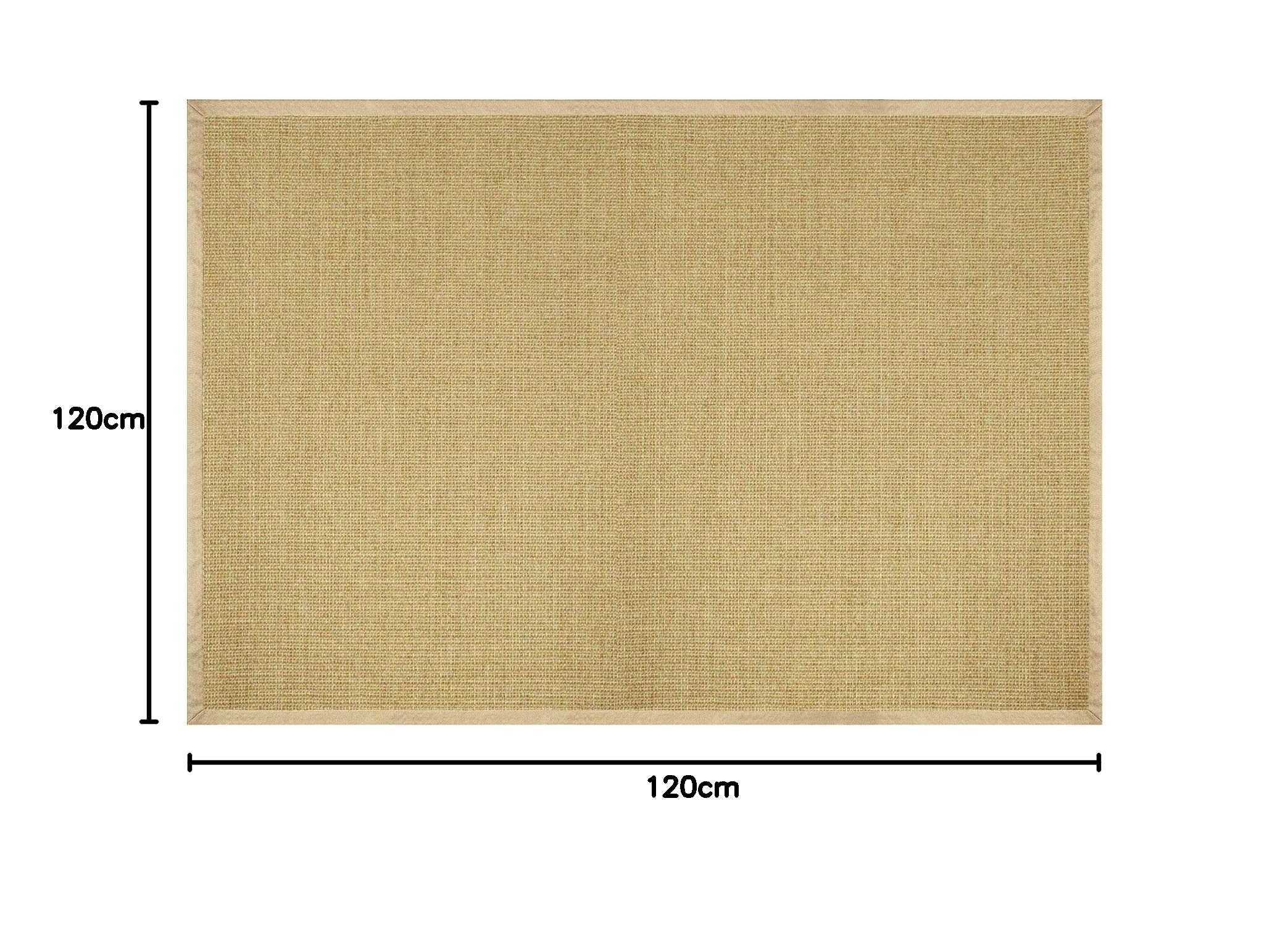 casa pura Tapis en sisal écologique | antidérapant, résistant | idéal Salon, Chambre, Cuisine | Nature - 120x180cm