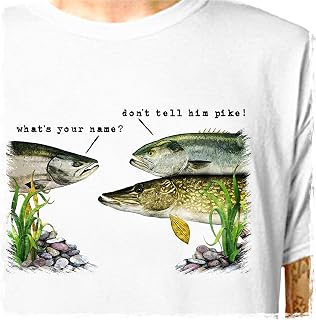 T-Shirt: Dad's Army - Don't Tell Him Pike | LazyCarrot (tshirt tee shirt - bbc comedy fish fishing gift)