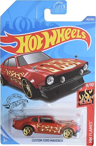 Hot Wheels Ford Maverick personalizado, HW Flames 9/10