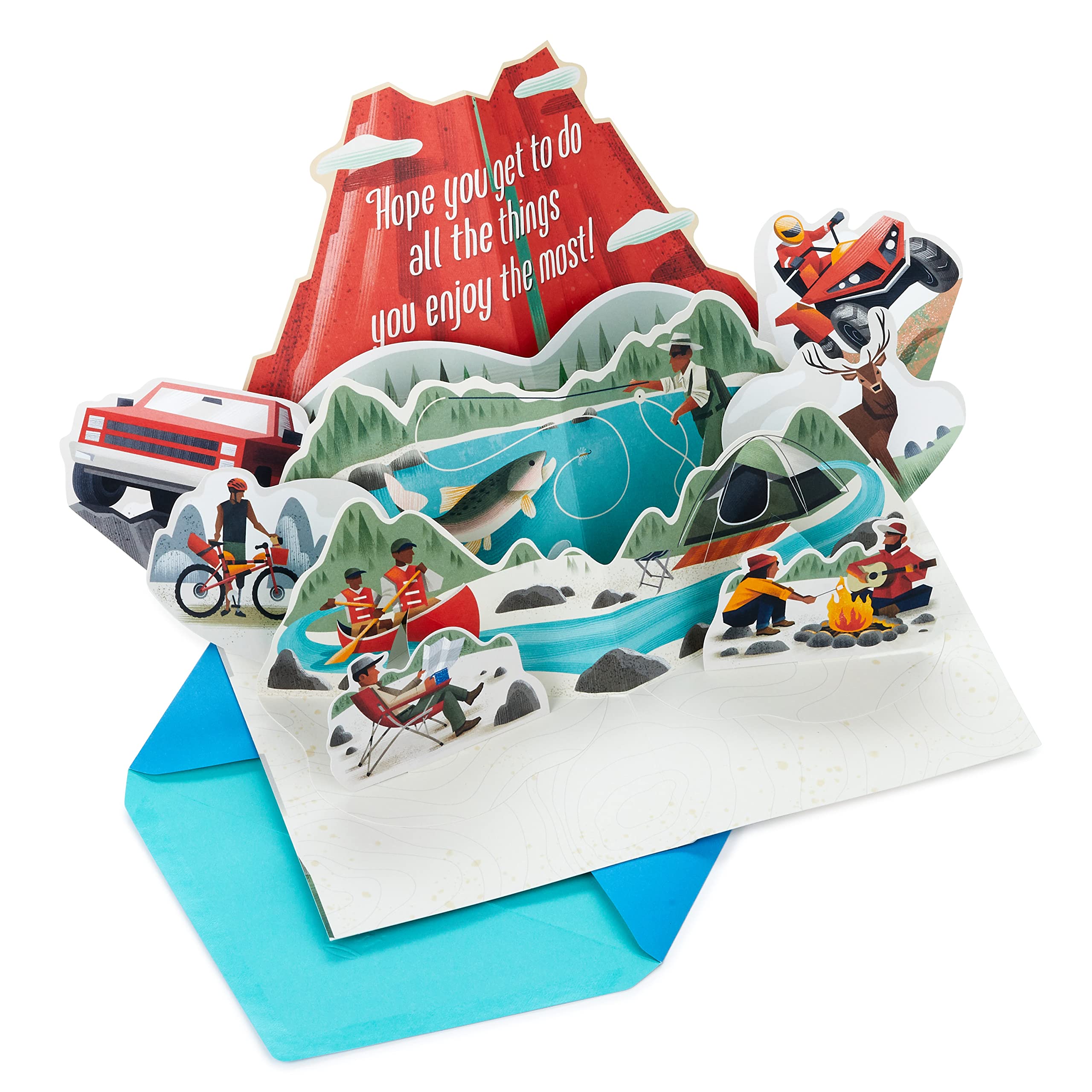 Produktbild von Hallmark Pop-Up-Vatertagskarte – Sport-Design, Mit 3D-Effekt, Für Sohn Oder Tochter, Inkl. Umschlag