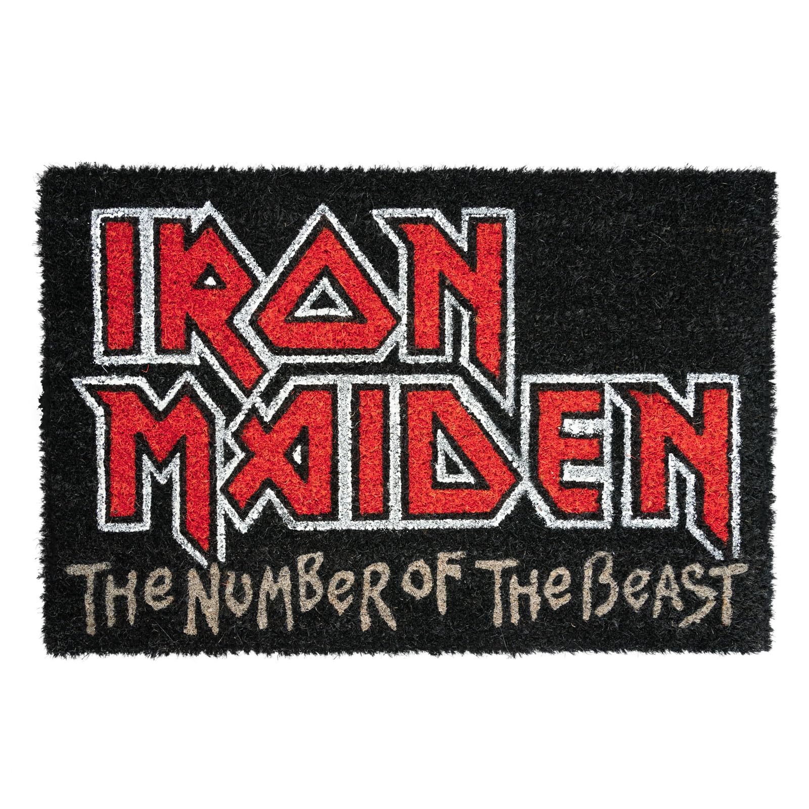 Grupo Erik Iron Maiden Wycieraczka | 40 x 60 cm | Włókno Kokosowe | Ekologiczna 100% | Do Użytku Wewnętrznego i Zewnętrznego | Oficjalny Produkt Iron Maiden