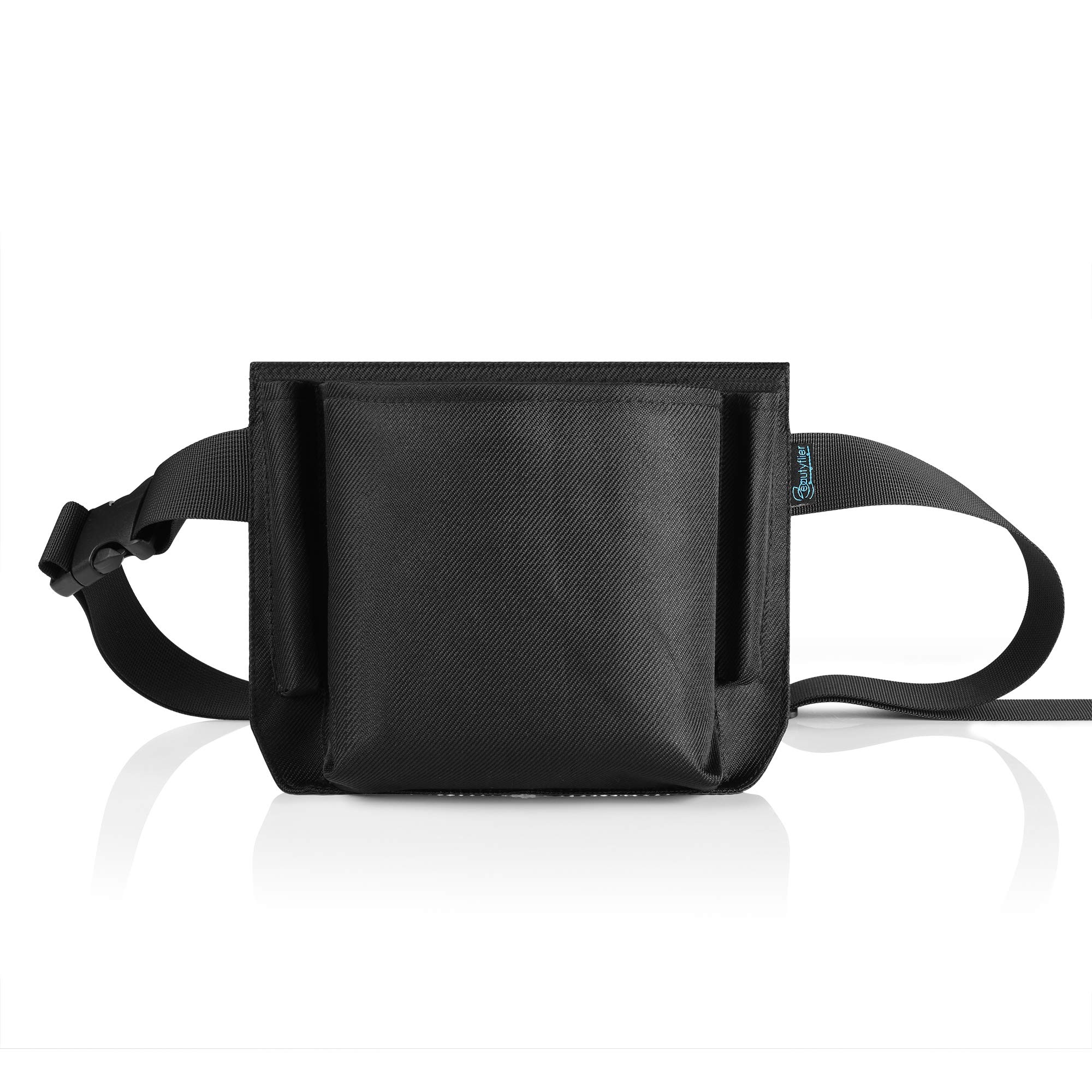 Beautyflier 8.5×6 inches Oxford Cloth Restaurant Waiter Waist Money Pouch Bag Apron Bag with Adjustable Web Belt and Check Holder (8 * 6.5 inches(4