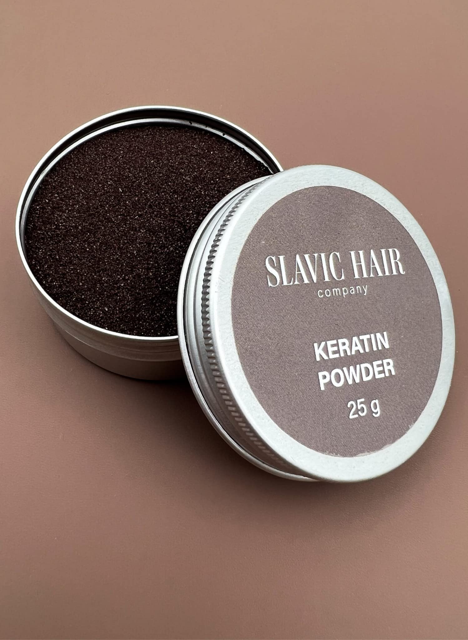 0.9 OZ Italian Keratin Glue for Hair Extensions Hot Fusion Flat/Nail/U/I Tip Powder (Dark Brown)