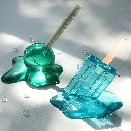 Miniatura 3 de LET'S RESIN 20 palitos de resina, 10 palitos de hielo, 10 palitos de caramelo, compatibles con moldes de resina epoxi de hielo derretido