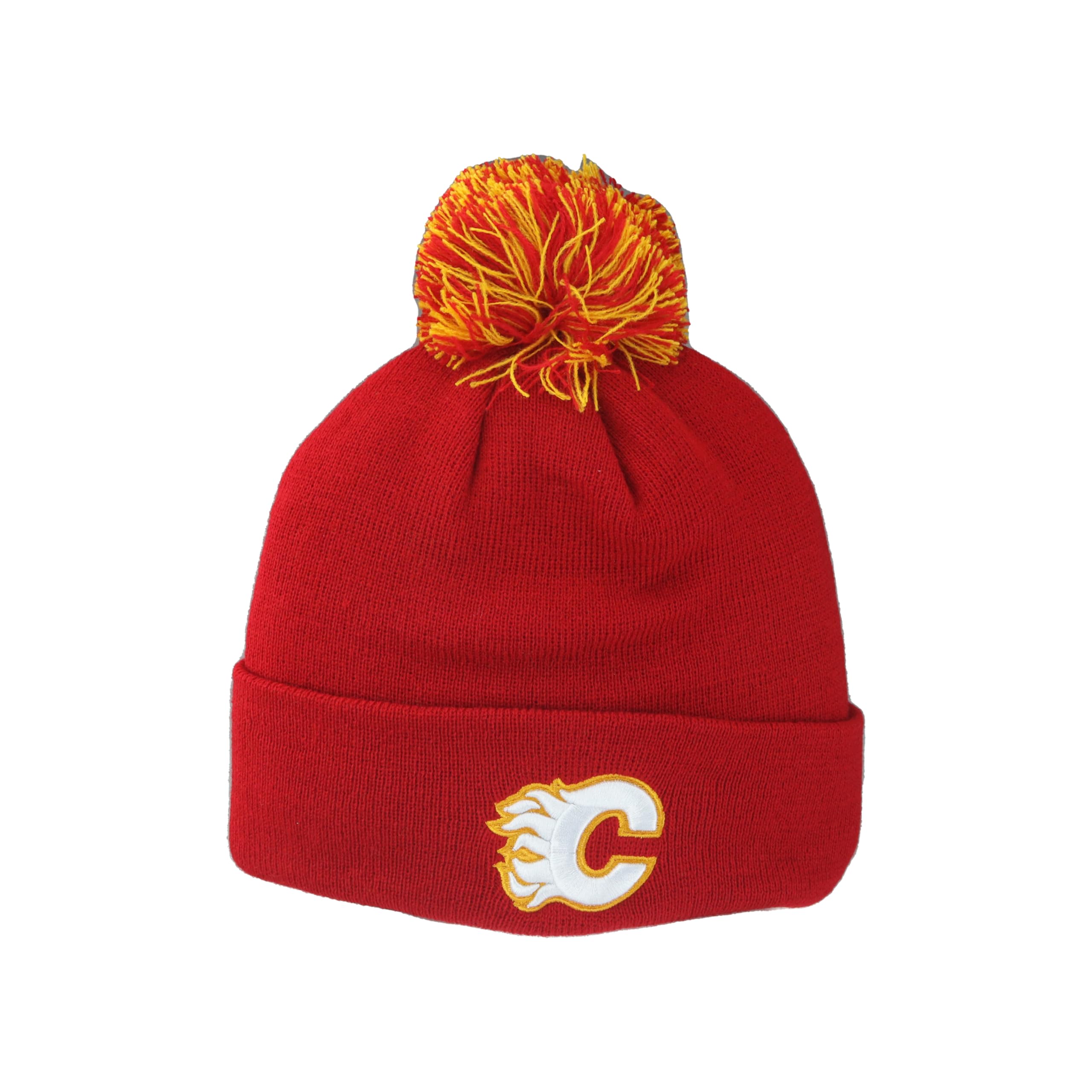 ZHATS Unisex's NHL Officially Licensed Beanie Pom Icon Team Color Hat, One Size