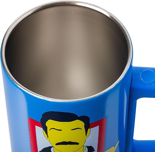 Miniatura 5 de Silver Buffalo Ted Lasso Garbage Water - Taza de café de acero inoxidable de doble pared con asa, 15 onzas
