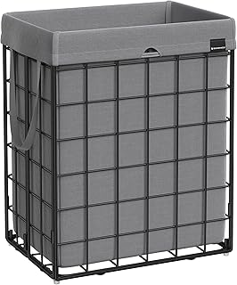 25 Small Bedroom Ideas for Men with a Sleek and Minimal Look 133 SONGMICS Laundry Hamper, 23.8 Gal. (90L) Laundry Basket, Collapsible Clo...