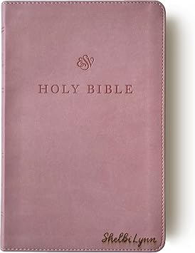 Personalized ESV Premium Church Bible | Pink Thinline Personal Size Bible | Option to Customize with Hand Lettered Name on Cover | 9798874900038