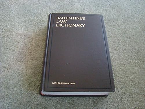 BALLENTINE'S LAW DICTIONARY WITH PRONOUNCIATIONS