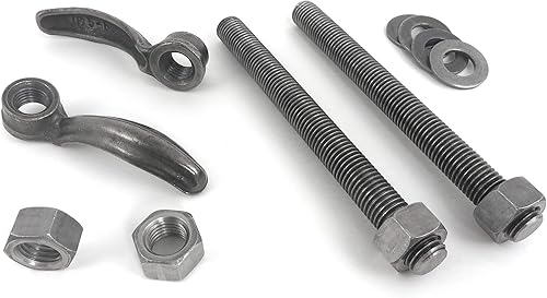 Moxon 773932 - Kit de accesorios de tornillo de banco con 2 varillas roscadas de 8 pulgadas x 3/4-10, 2 asas fundidas de 4-1/2 pulgadas y 4 tuercas