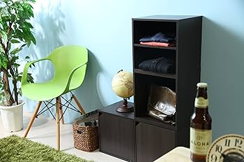クー　お片付けBOX Amazon｜不二貿易 キューブボックス オープンラック 幅34.5×奥行